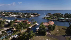 Blick auf Flüsse und Seen in Cape Coral